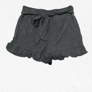 Free People Black Ruffled Shorts XS